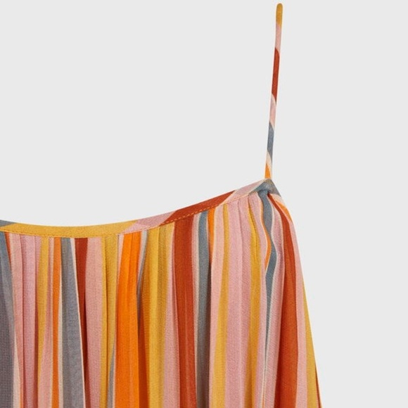 ALLSAINTS Paola Stripe Dress  size 8 - Picture 4 of 16